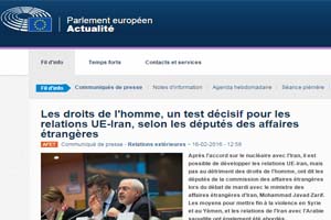 Les parlementaires européens interrogent Zarif sur les violations des droits de l'homme en Iran