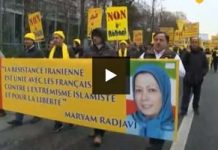 Francetv info : une manifestation à Paris contre Rohani et la peine de mort pratiquée en Iran France info tv : une manifestation à Paris contre Rohani et la peine de mort pratiquée en Iran