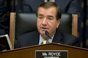 Le républicain Ed Royce : Les intérêts américains sont avec le peuple iranien, pas avec la théocratie