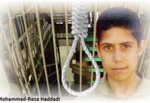 Iran : appel pour annuler la condamnation à mort d’un jeune Iran : appel pour annuler la condamnation à mort d’un jeune