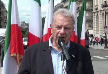 Des manifestants à Paris contre le visite de Javad Zarif à Paris – Yves Bonnet