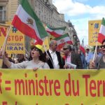 France-Iran – Des manifestants à Paris contre le visite de Javad Zarif à Paris