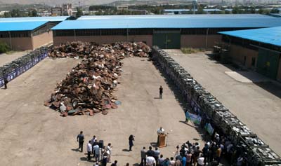 Iran: Destruction de 100.000 récepteurs de télévision satellitaire par les organes de répression