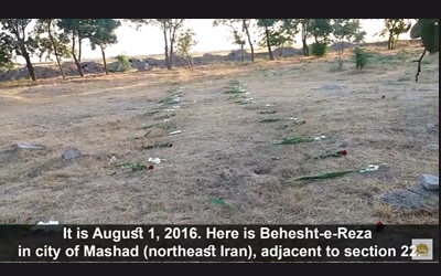 Iran : les militants de l'OMPI rendent hommage aux prisonniers politiques enterrés dans un charnier à Mashhad