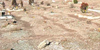 Iran - Fosse commune de Khavaran a Téhéran pour les victimes du massacre des prisonniers politiques de 1988