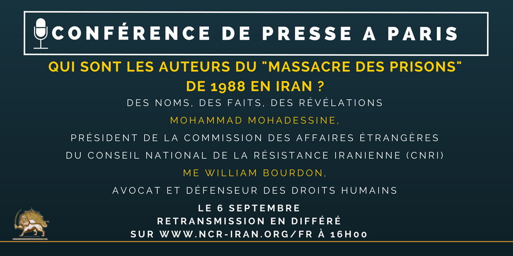 Iran - Conférence de presse à paris