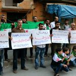 Iran / Syrie – Solidarité avec les habitants d’Alep, Idlib et Taiz avec la campagne « Non à Rohani » Iran / Syrie - Solidarité avec les habitants d'Alep, Idlib et Taiz avec la campagne « Non à Rohani »