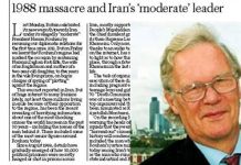Le massacre de 1988 et le leader ‘modéré’ d’Iran Le massacre de 1988 et le leader ‘modéré’ d’Iran