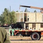 La commission de sport du CNRI condamne la pendaison d’un prisonniers dans un stade en Iran Conversion d’un stade de sport en abattoir humain, une autre traitrise criminelle des mollahs au pouvoir en Iran