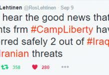 Iran: Une responsable du Congrès américain félicite le déménagement en toute sécurité des membres de l’OMPI Iran: Une responsable du Congrès américain félicite le déménagement en toute sécurité des membres de l’OMPI