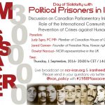 Journée de solidarité avec les prisonniers politiques en Iran Journée de solidarité avec les prisonniers politiques en Iran