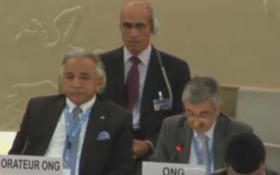 intervention au conseil de droit de l'Hommes sur le massacre de 1988 en Iran