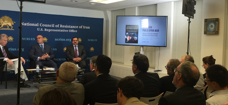 Un panel souligne la forte implication du régime iranien dans la guerre de Syrie