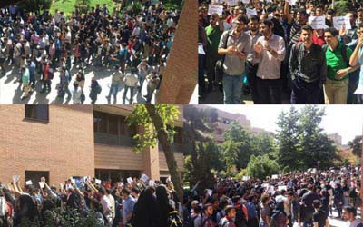 Manifestations massives des étudiants en Iran