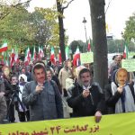 Rassemblement place des Invalides pour réclamer justice pour les victimes des massacres en Iran