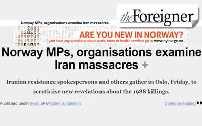 Les députés norvégiens et des organisations examinent les massacres en Iran