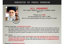 Reporters Sans Frontières : le guide suprême du régime iranien, Ali Khamenei, est un prédateur de la liberté de la presse Reporters Sans Frontières : le guide suprême du régime iranien, Ali Khamenei, est un prédateur de la liberté de la presse