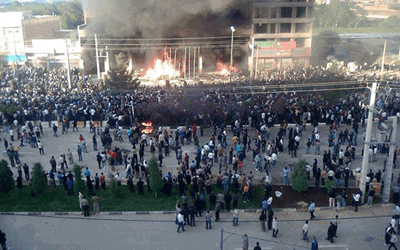 Peine de prison pour 12 manifestants de Sardasht en Iran