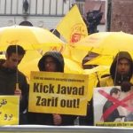 Protestation contre la présence du MAE du régime iranien à la Conférence de Munich sur la Sécurité Protestation contre la présence du MAE du régime iranien à la Conférence de Munich sur la Sécurité