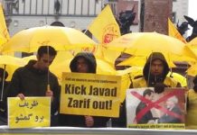 Protestation contre la présence du MAE du régime iranien à la Conférence de Munich sur la Sécurité Protestation contre la présence du MAE du régime iranien à la Conférence de Munich sur la Sécurité