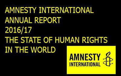 Violations graves des droits de l'homme en Iran -le rapport annuel d'Amnesty International  2016/17