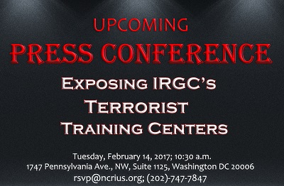 CNRI – US : Conférence de presse révélant les camps d’entraînement terroristes des Pasdaran pour les combattants étrangers en Iran