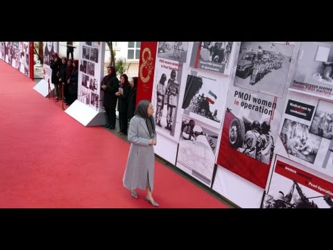 Maryam Radjavi visite l’exposition sur 150 ans de lutte des iraniennes pour la liberté et l&rsquo;égalité