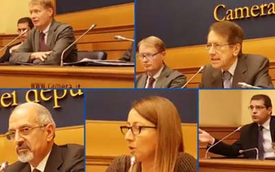 Conférence tenue au Parlement italien : La nécessité d'une politique décisive contre la dictature des mollahs en Iran