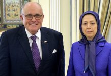 Rencontre entre Maryam Radjavi et Rudy Giuliani au siège du Conseil national de la Résistance iranienne en France