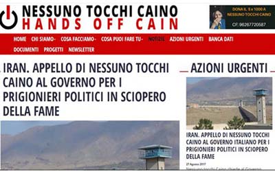 L’ONG « Ne touchez pas à Caïn » appelle le gouvernement italien à agir pour les grévistes de la faim en Iran