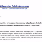Les communautés iraniennes d’Europe saluent l’inscription sur liste noire des Gardiens de la révolution Les communautés iraniennes d’Europe saluent l’inscription sur liste noire des Gardiens de la révolution
