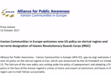 Les communautés iraniennes d’Europe saluent l’inscription sur liste noire des Gardiens de la révolution Les communautés iraniennes d’Europe saluent l’inscription sur liste noire des Gardiens de la révolution