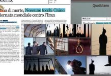 Protestation contre les exécutions en Iran par l’ONG « Ne touchez pas à Caïn » Protestation contre les exécutions en Iran par l’ONG « Ne touchez pas à Caïn »