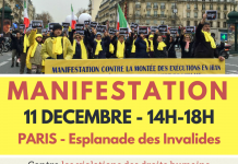 Paris: Appel à manifester contre les violations des droits humains et la destruction de l’environnement en Iran