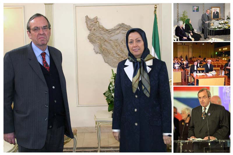 Maryam Radjavi rend hommage à l’avocat britannique David Vaughan