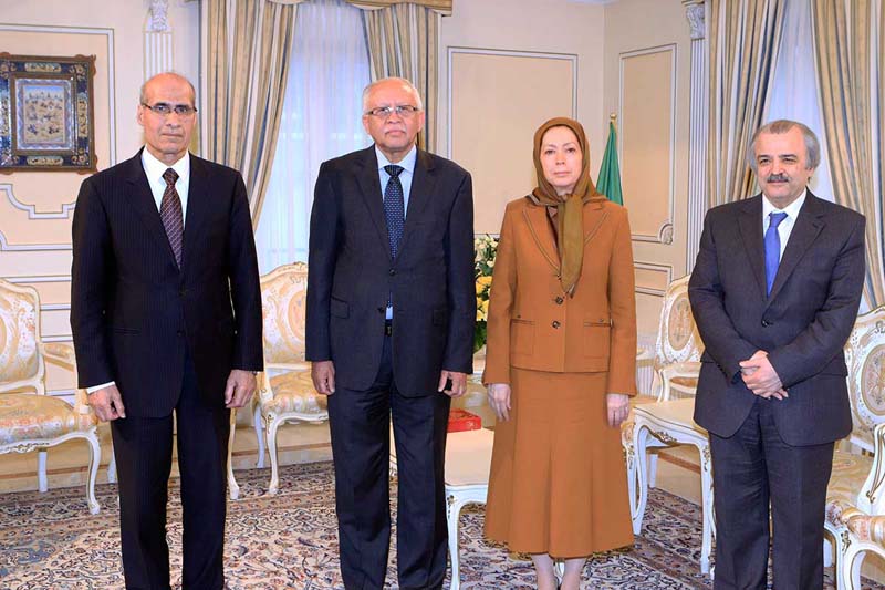 Mme Maryam Radjavi rencontre et s'entretient avec M. Riyadh Yassin, ambassadeur du Yémen en France et ancien ministre des Affaires étrangères