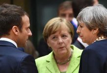 Nouvelles sanctions de l’UE à l’encontre du régime iranien Angela-Merkel-Theresa-May-Emmanuel-Macron
