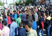 Manifestations massives à Kazerun en Iran Iran,Kazeroun,Protests