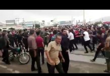 Iran, le 17 avril, Affrontement entre la population de Kazeroune et des forces de répression
