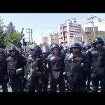 Iran, Ispahan, Epreuve de force entre agriculteurs et forces répressives sur la place Khorasgan