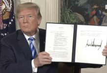 Intervention du Président américain sur l’accord avec le régime iranien sur le nucléaire trump iran deal accord