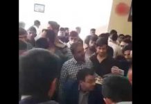Iran, 15 mai, Yazd, protestation des étudiants de l’université Sadoughi