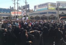 Présence massive des femmes dans la protestation à Kazeroun; le 16 mai