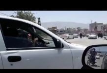 Kazeroun dans le sud de l’Iran, ce matin au lendemain de la révolte La place principale