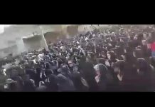 Iran, funérailles des martyrs de Kazeroun dans le sud de l’Iran tombés pour la liberté, le 22 mai