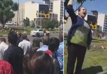 Iran : Une femme en colère cri en publique des slogans contre la dictature d’Ali Khamenei femme khamenei iran