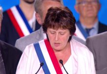 Michèle de Vaucouleurs au grand rassemblement pour la Résistance iranienne à Villepinte 30 juin 2018
