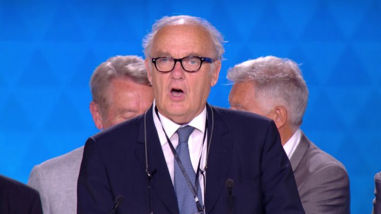Francois Colcombet au grand rassemblement pour la Résistance iranienne à Villepinte 30 juin 2018