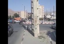 Iran, Manifestation de la population de Mahabad, contre les coupures du courant électrique