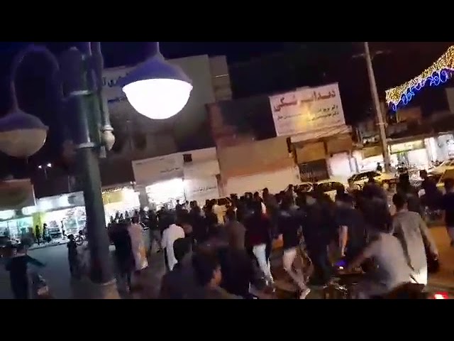 Iran, Mahchahr, Les gens d&rsquo;Mahchar soutiennent les manifestations des habitant Khorramshahr